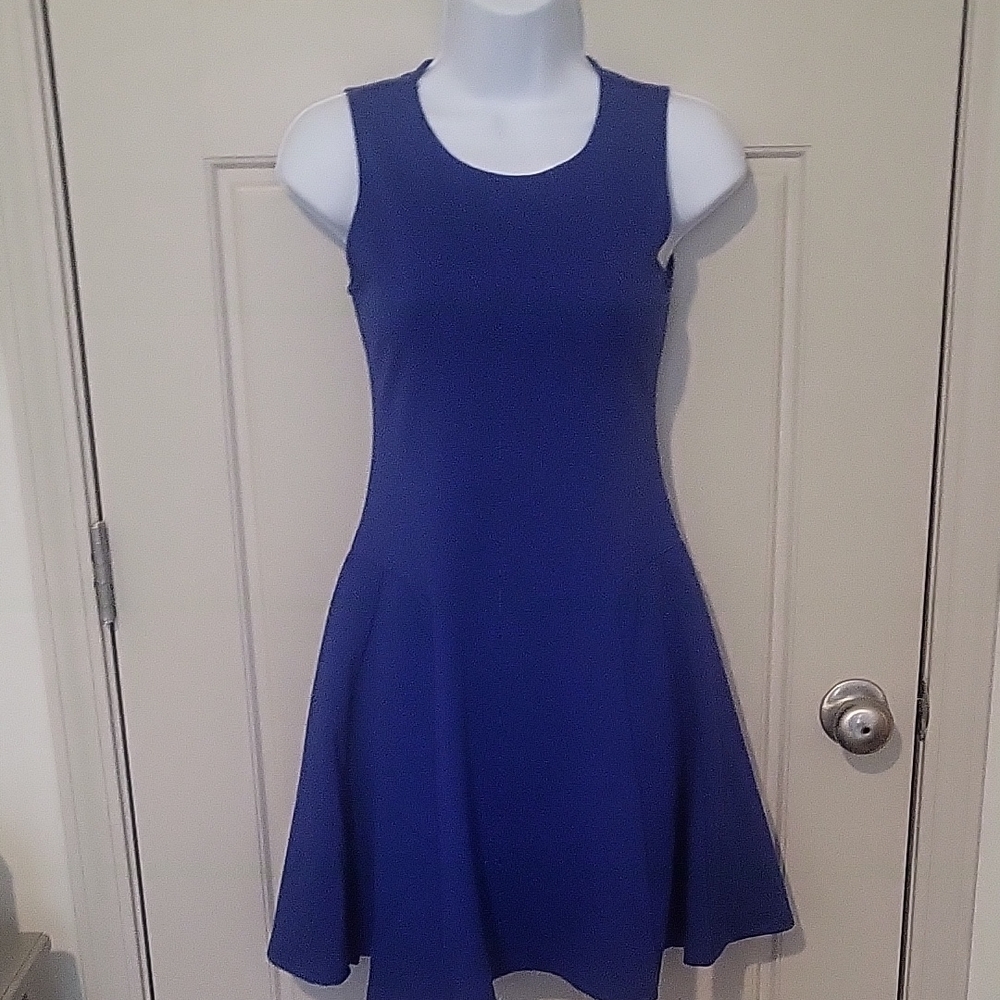 Aqua Elegant Blue Sleeveless Dress